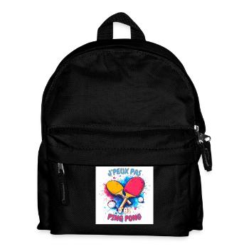 Colorful Ping Pong Unleashed - Kids' Backpack - black - Front
