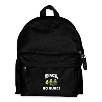 No Pain No Guac - Kinder Rucksack - Schwarz - Vorne