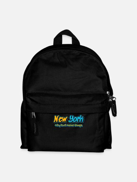 New York Graffiti City Nights - Kids' Backpack - black