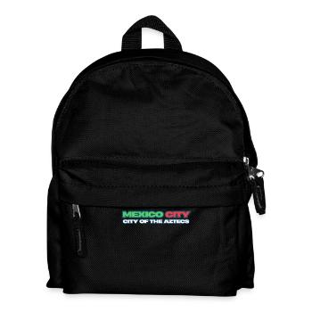 Aztec City Neon Mexiko-Stadt Retro - Kinder Rucksack - Schwarz - Vorne
