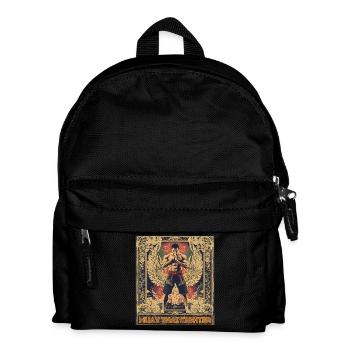 Winged Muay Thai Fighter - Kids' Backpack - black - Front