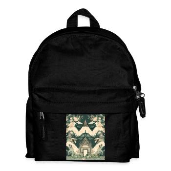 Panorama des Königreichs Thailands Tempel - Kinder Rucksack - Schwarz - Vorne