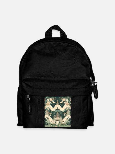Kingdom of Thailand Temple Panorama - Kids' Backpack - black