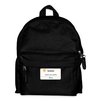 Gießen Sie Ihre Pflanzen, züchten Sie Ihren Stil! - Kinder Rucksack - Schwarz - Vorne