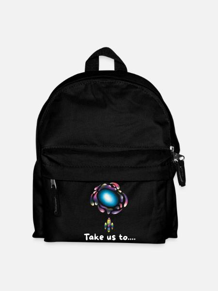 Fusée Galaxy Néon - Sac à dos Enfant - noir
