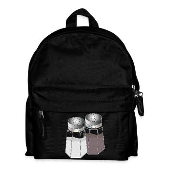 Duo classique sel et poivre – Assaisonnement élégant - Sac à dos Enfant - noir - Devant