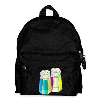 Sel et poivre dans un verre Prisma – Épices colorées - Sac à dos Enfant - noir - Devant