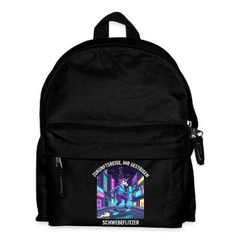Zukunftseinhorn - Kinder Rucksack - Schwarz - Vorne