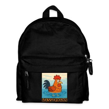 Wasserhahn by Rico Beck - Kinder Rucksack - Schwarz - Vorne