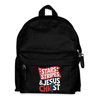Croyant américain chrétien 4 juillet Jésus - Sac à dos Enfant - noir - Devant