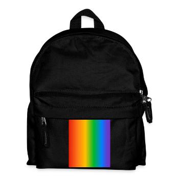 Regenbogen Farbverläufe Farben - Kinder Rucksack - Schwarz - Vorne