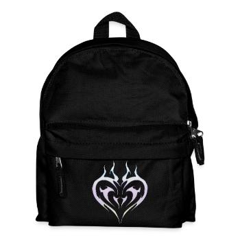 Tribal Heart Tattoo for Emo and Goth - Kids' Backpack - black - Front