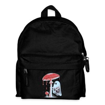 Fantôme effrayant avec champignon rouge sanglant - Sac à dos Enfant - noir - Devant
