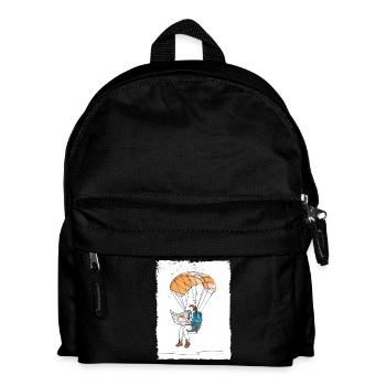 Illustration du lecteur aéroporté - Sac à dos Enfant - noir - Devant