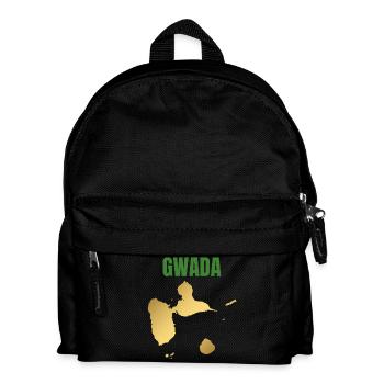 GWADA Golden Map West Indies T-shirt - Kids' Backpack - black - Front