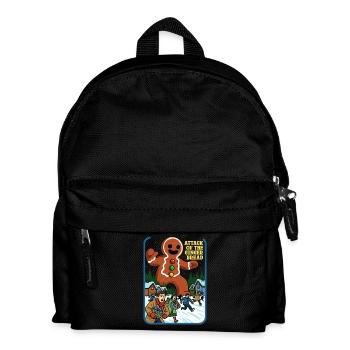 Attaque du pain d’épices - Sac à dos Enfant - noir - Devant