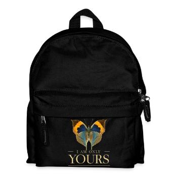 Motif papillon LOVE – Je suis juste à toi - Sac à dos Enfant - noir - Devant