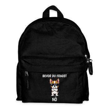 Before you ask: NÖ Bulldog - Kids' Backpack - black - Front