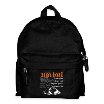 Let's Ravioli- The Recipe - Kids' Backpack - black - Front