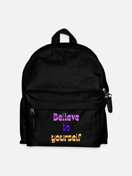 Croyez en vous Rétro Dégradé - Sac à dos Enfant - noir