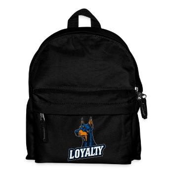Doberman – Symbol of Loyalty | LOYALTY - Kids' Backpack - black - Front