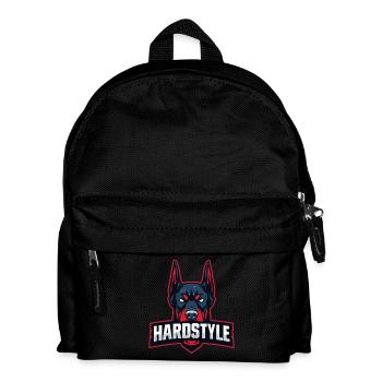 Tête de doberman – HARDSTYLE - Sac à dos Enfant - noir - Devant
