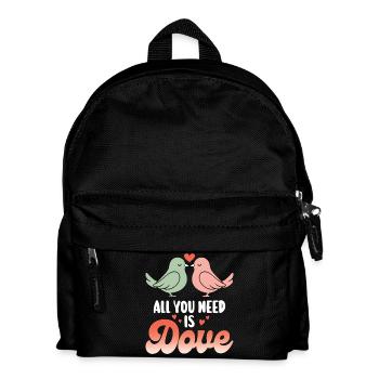 Pun Bird Dove Humor - Kids' Backpack - black - Front