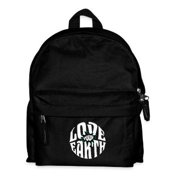 Love your Earth - Kinder Rucksack - Schwarz - Vorne