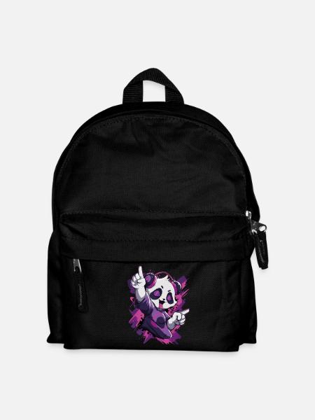 Party Panda Musik Spaß - Kinder Rucksack - Schwarz