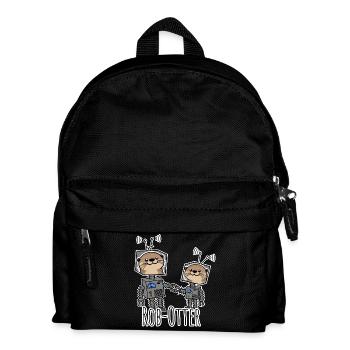 Rob-Otter - Robot loutre pour les amateurs de technologie et d’animaux - Sac à dos Enfant - noir - Devant
