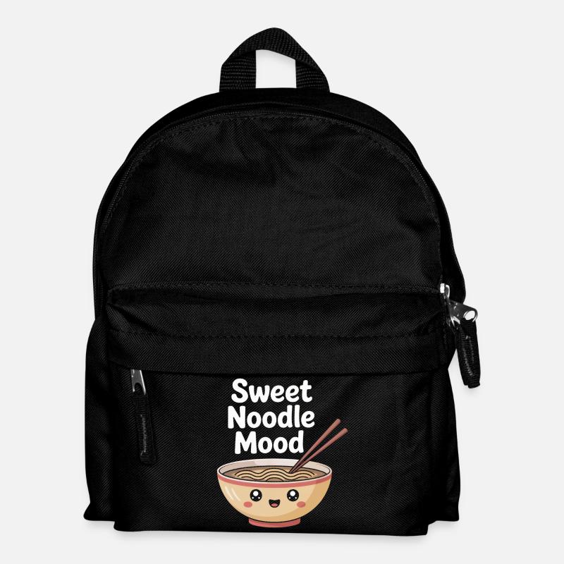 Sweet Noodle Mood - Kinder Rucksack - Schwarz