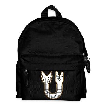 Gitarre U-Form Felshand - Kinder Rucksack - Schwarz - Vorne