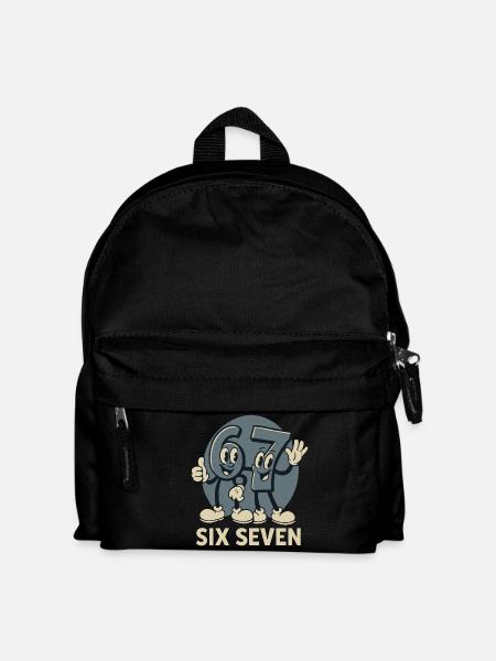 67 Six Seven 6-7 Cadeau drôle mignon - Sac à dos Enfant - noir