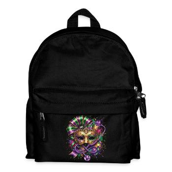 Mardi Gras Krankenschwester-Doktor-Maske - Kinder Rucksack - Schwarz - Vorne