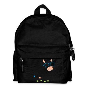 Cool Cow Sunglasses Abstract Vector - Kids' Backpack - black - Front