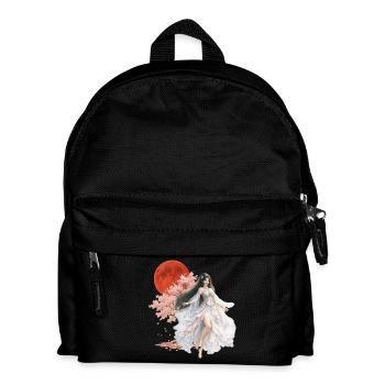 Mondbeschienene Blüten-Verzauberin - Kinder Rucksack - Schwarz - Vorne