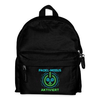 Padel-Modus aktiviert - Kinder Rucksack - Schwarz - Vorne