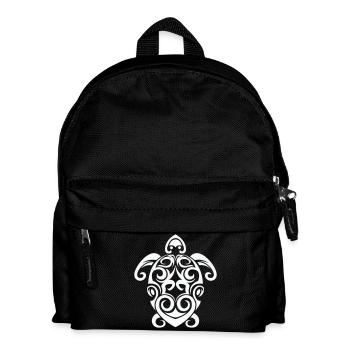 Tribal Schildkröte Spirale - Kinder Rucksack - Schwarz - Vorne