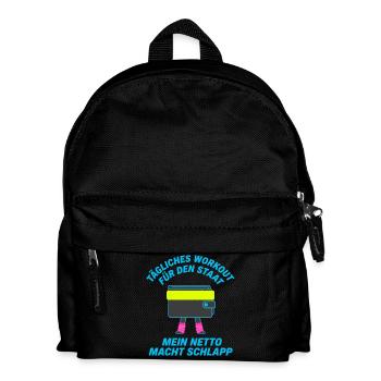 Daily workout for the state - Kids' Backpack - black - Front