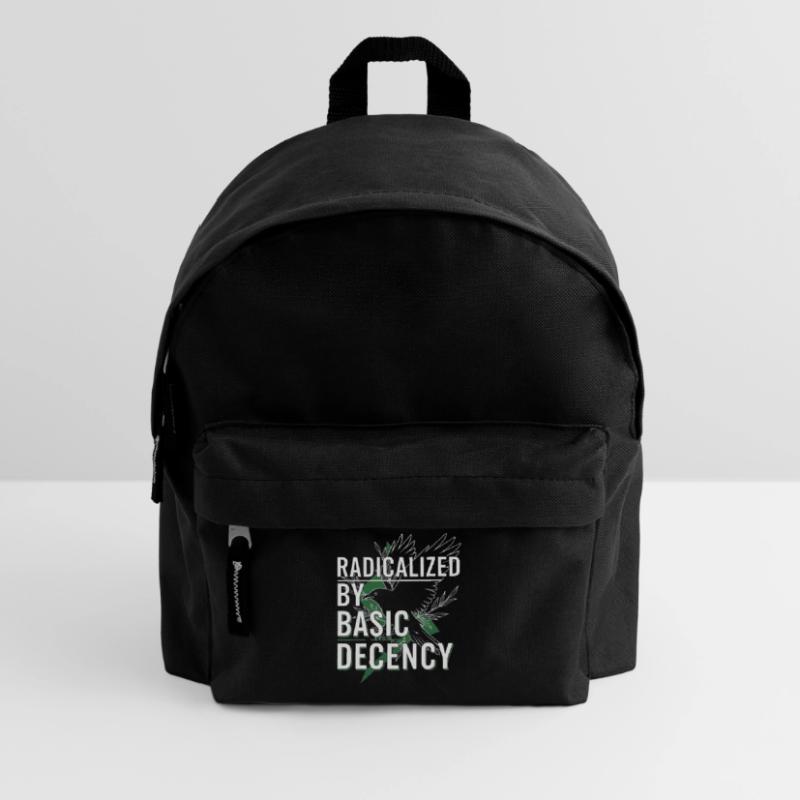 Radicalized by Basic Decency for Activists Shirt Kids' Backpack