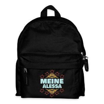 Ehefrau Alessa - Kinder Rucksack - Schwarz - Vorne