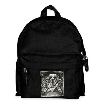 Dog family flashed - Kids' Backpack - black - Front