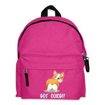 T’as des Corgi ? Corgi-Po espiègle - Sac à dos Enfant - fuchsia - Devant