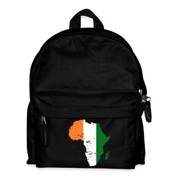 Drapeau de la Côte d’Ivoire Afrique utilisé - Sac à dos Enfant - noir - Devant