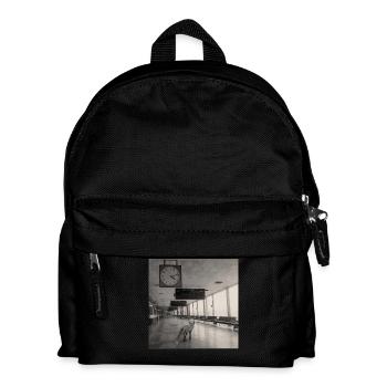 Lost Fox Noir Airport Retro Animal Crime Vintage - Kids' Backpack - black - Front