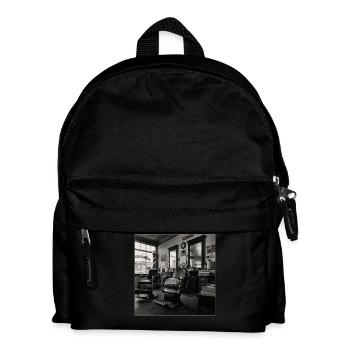 Vintage Barbershop Cat Retro Animal Crime - Kids' Backpack - black - Front