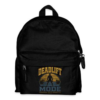 Kreuzheben-Modus 24/7 Powerlifting Gym Motivation - Kinder Rucksack - Schwarz - Vorne
