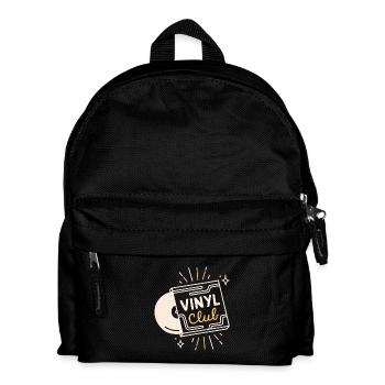 Vinyl club record lovers analog music - Kids' Backpack - black - Front