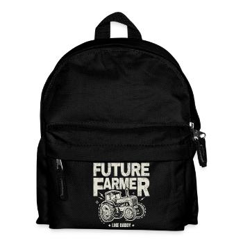 Future Farmer Baby Tractor Vintage Dad - Kids' Backpack - black - Front