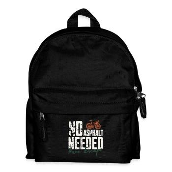 No Asphalt Needed | Gravel Bike - Kids' Backpack - black - Front